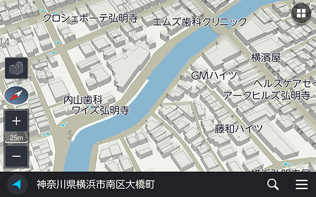 リアルな詳細市街図