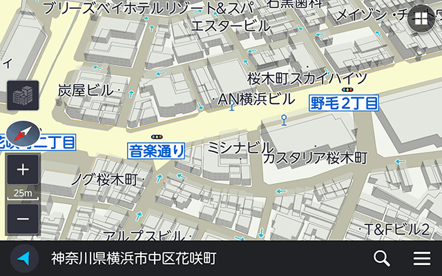 リアルな詳細市街図